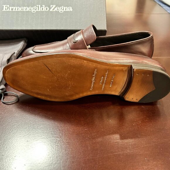 Zegna L'Asola Suede Loafers - Picture 9 of 11